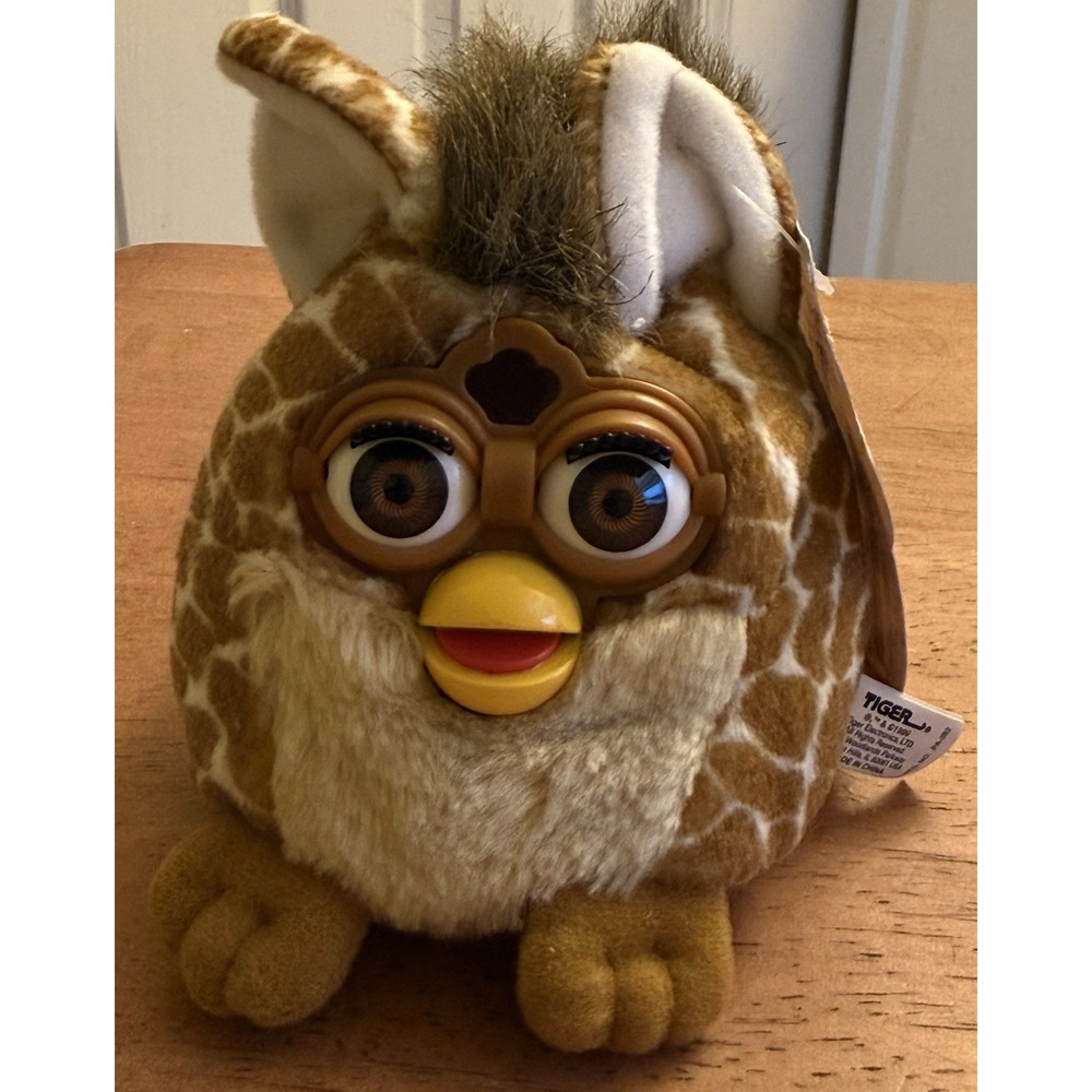 VTG 1999 Furby Buddies "Happy Sleep" Plush Bean Bag Tiger Electronics Plush